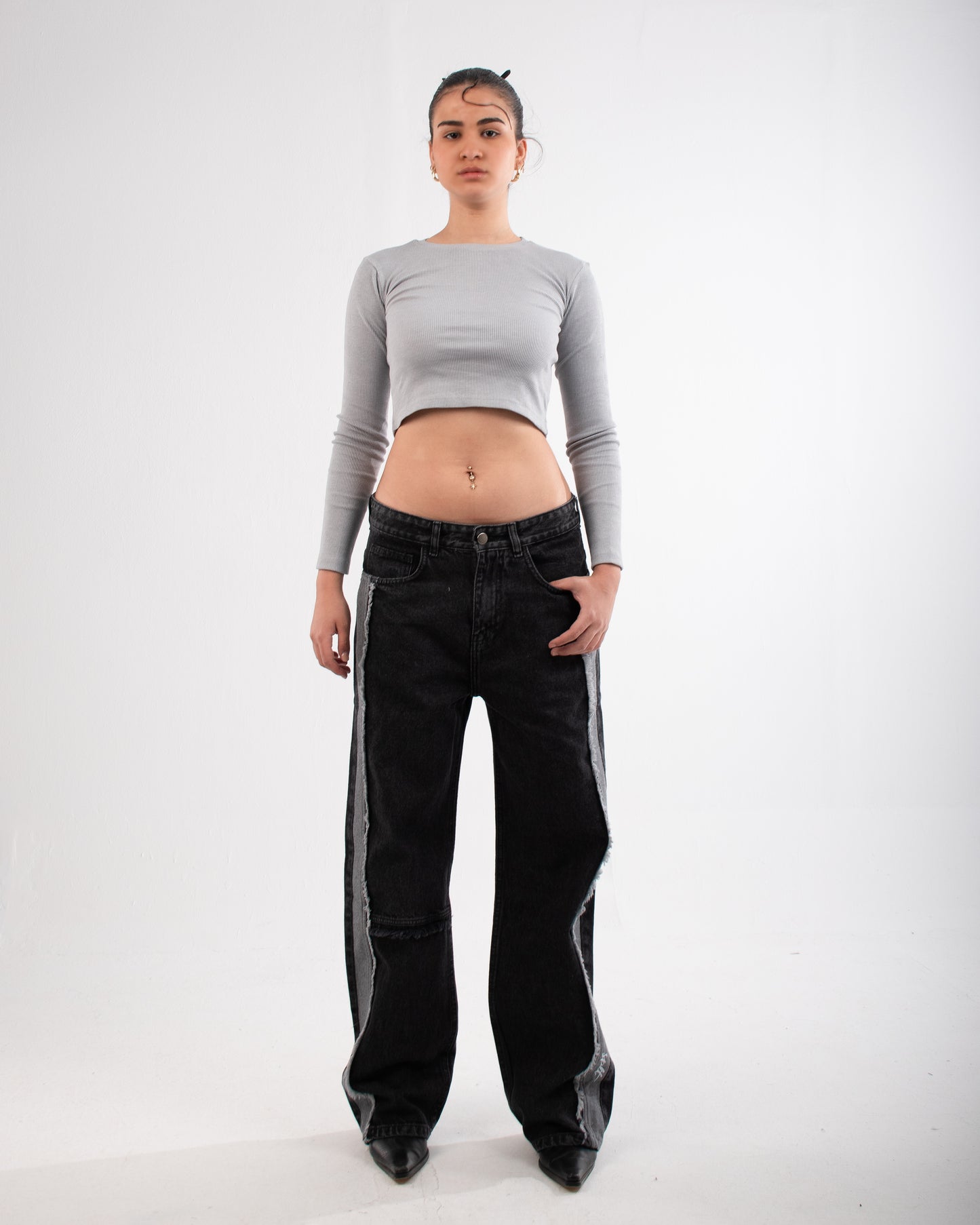 Basic Crop Top “Grey”