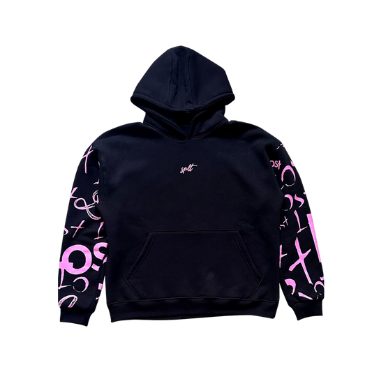 LOST hoodie “Black/Pink”
